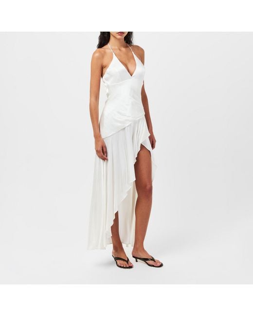 Bardot White Sorella Slinky Dress