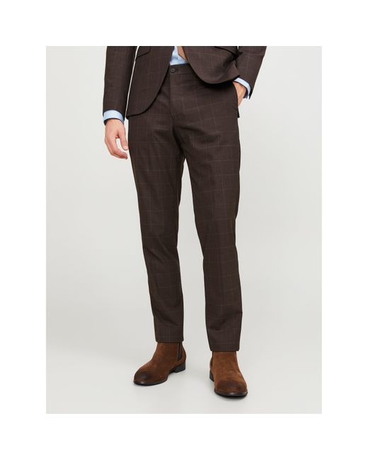 Jack & Jones Multicolor Checkered Smart Trouser for men