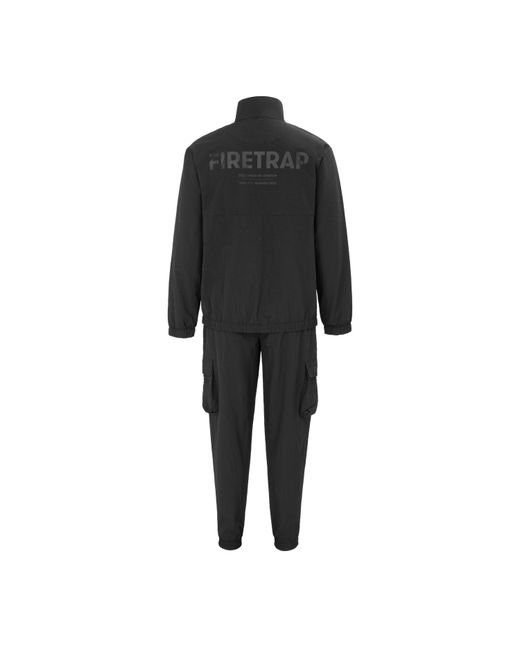 Firetrap Black Zip Tracksuit for men