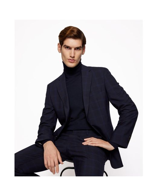 Boss Blue Musso P Crew Sweatshirt for men
