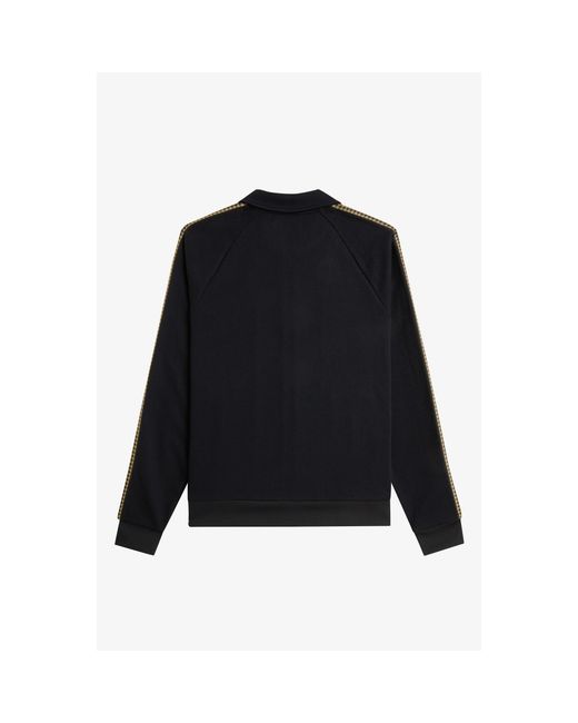 Fred Perry Black Tracksuit Top for men