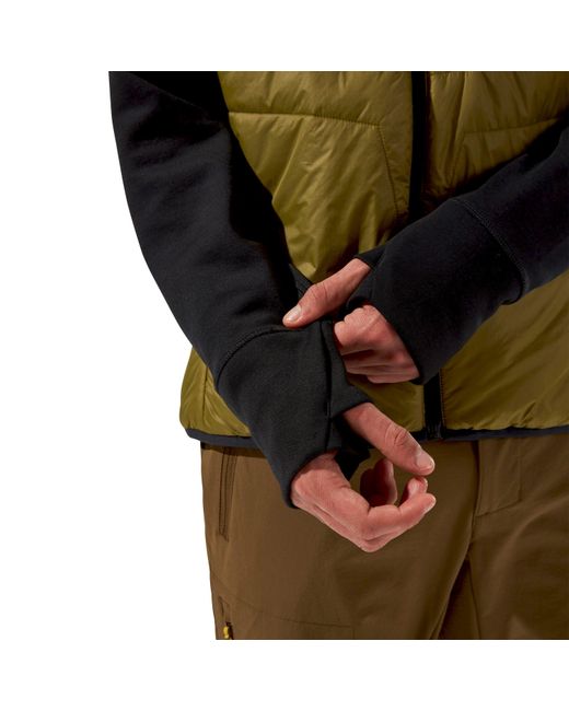 Berghaus Green Trawden Weather-Resistant Hybrid Jacket for men