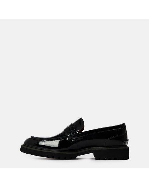 Steve Madden Black Maisonn Penny Loafers With Moc Toe for men