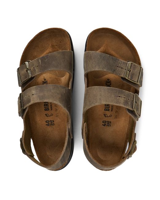 Birkenstock Brown Bstk Milano Lth/Oil Sn63 for men