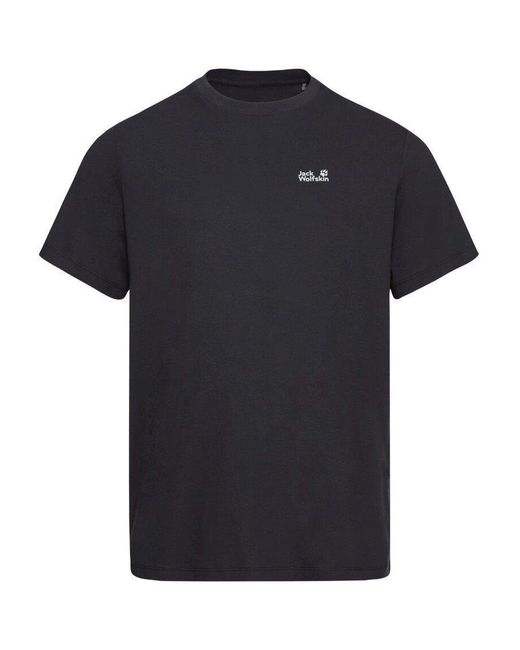 Jack Wolfskin Blue Short Sleeve Performance T-Shirt for men