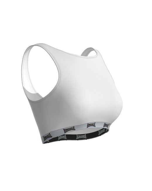 Lonsdale White Crop Top