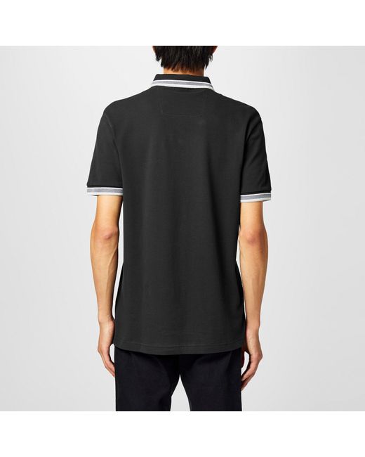 Boss Black Paddy Polo Shirt With Contrast Tipping for men