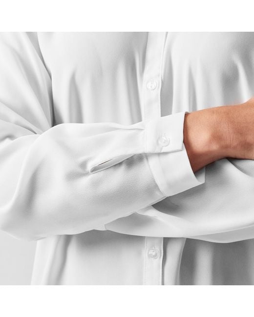 Vila White Vilcy Long-Sleeve Blouse