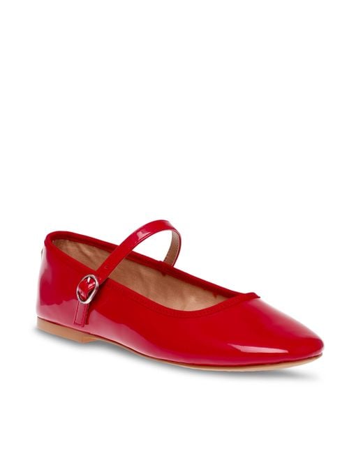 Steve Madden Red Vinetta Ballet Pumps