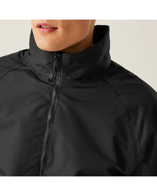 Regatta Gray Hudson Fleece Lined Waterproof Insulated Jac for men