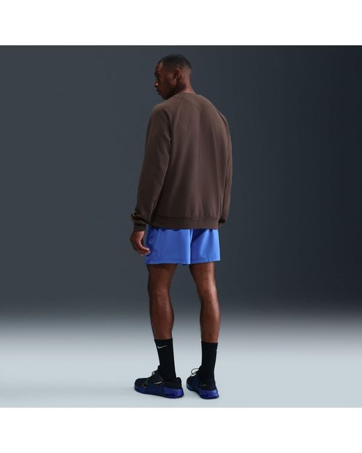 Nike Brown Primary Uv Long Sleeve Performance T-Shirt for men