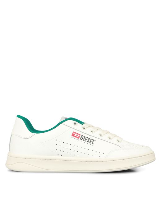 DIESEL White S-Athene Vintage Low-Top Trainers for men