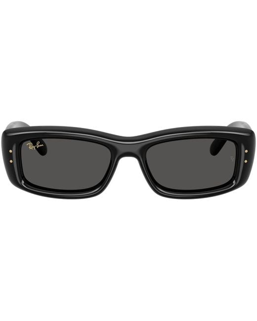 Ray-Ban Black Kiliane Puffer Rectangle Sunglasses
