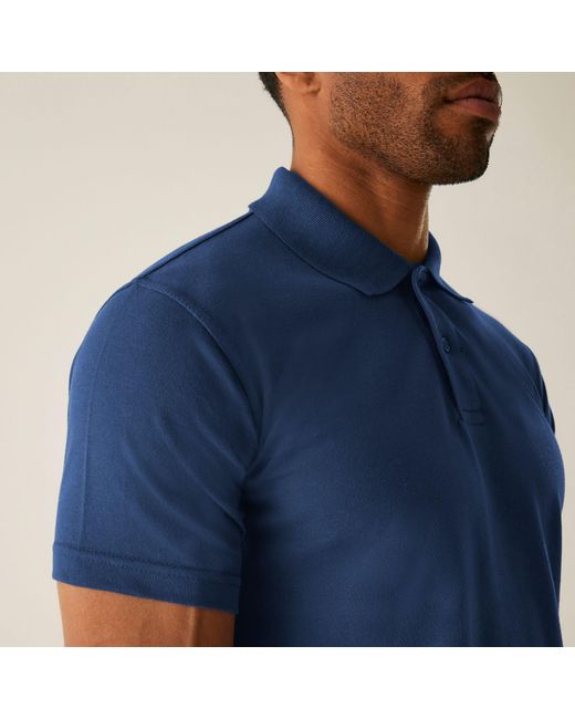 Regatta Blue Pro 50/50 Pique Polo for men