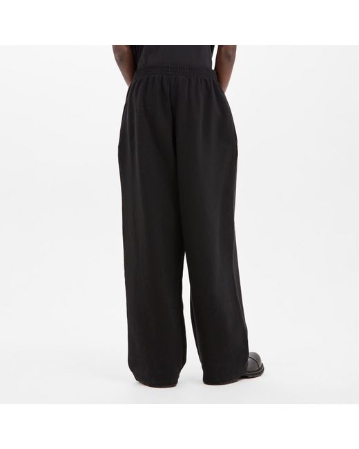Balenciaga Black Bal Baggy Closed Hem Fleece Joggers for men