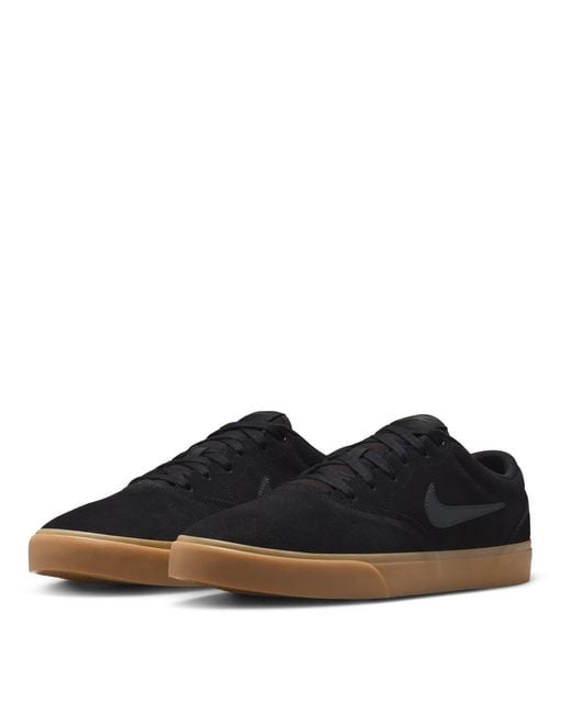 Nike Blue Charge Low Suede Shoes for men