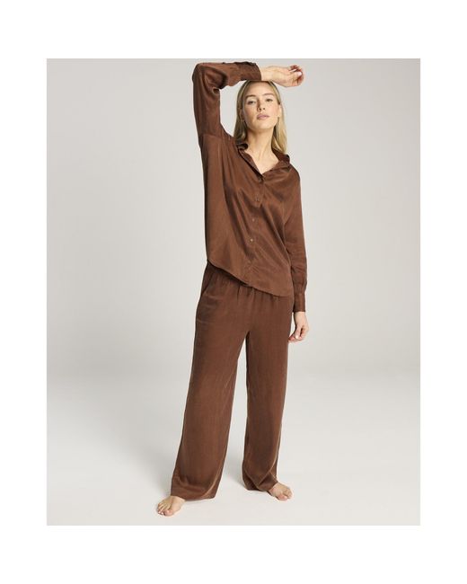 Nudea Brown Eco-Luxe Drawstring Trouser