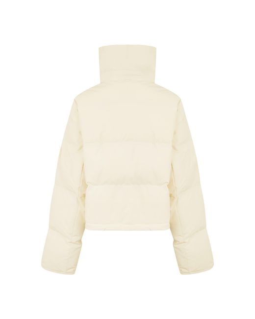 DKNY Natural Cropped Short Puffer Jacket