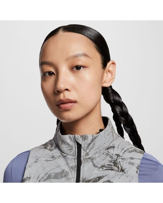 Nike Blue Swift Therma-Fit Adv Reflective Running Vest