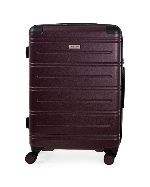 Pierre Cardin Purple Lyon Hard Shell Suitcase Travel Luggage