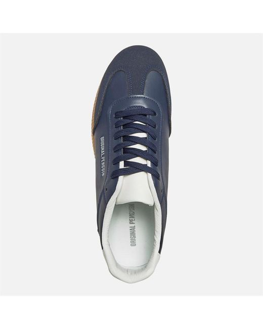 Original Penguin Blue Salsa Court Trainers for men
