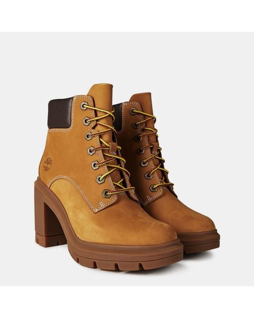 Timberland Brown Allington Lace-Up Heeled Boots