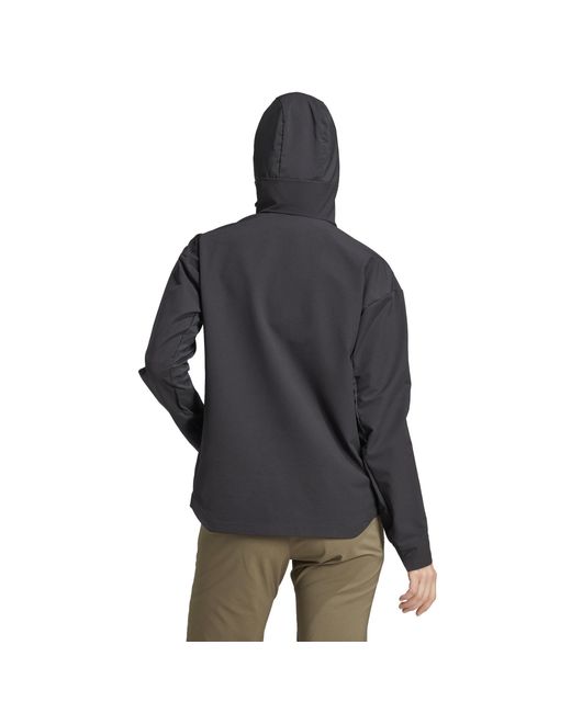 Adidas Black Terrex Multi Long Sleeve Zip Softshell Jacket