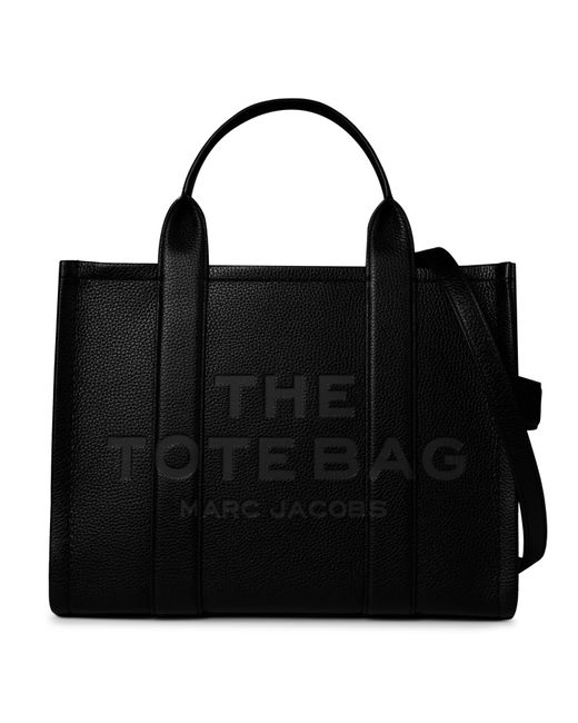 Marc Jacobs Black Medium Leather Tote Bag