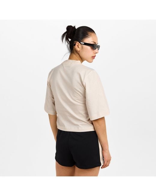 Palm Angels Natural Palm Spray Crop Tee