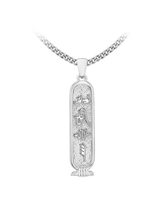 Be You Metallic Sterling Love Cartouche Necklace