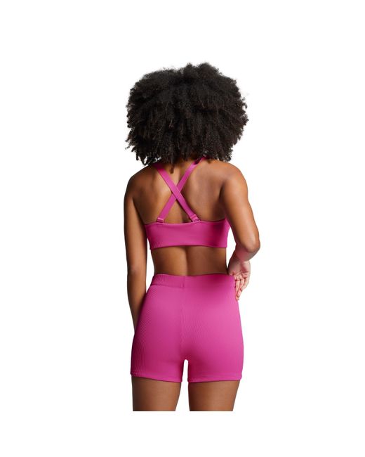 PUMA Purple Ribbed Booty Shorts