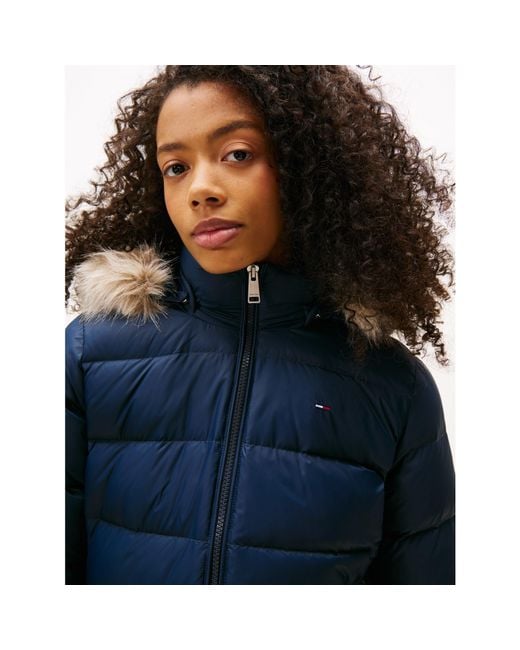 Tommy Hilfiger Blue Tjw Basic Hooded Down Jacket Ext