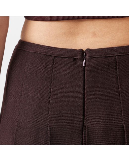 Givenchy Brown Pleated Mini Skirt
