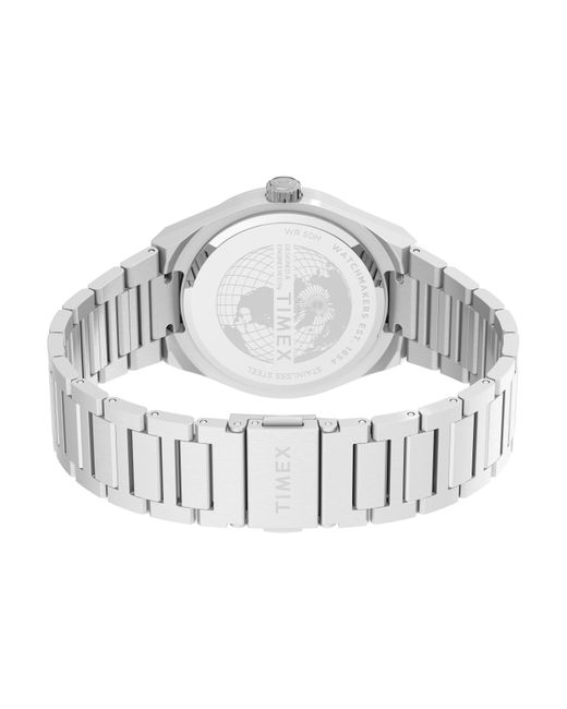 Timex Metallic Water Resistant Analogue Quartz Watch for men