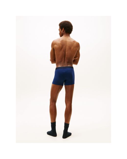 Tommy Hilfiger Blue Waistband Trunk & Sock Set for men