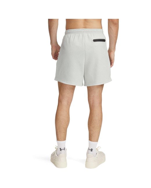 Under Armour Blue Fleece Performance Gym Shorts for men