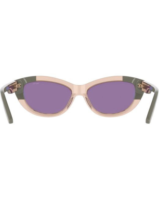 Nike Natural Crescent Fawn Cat Eye Sunglasses
