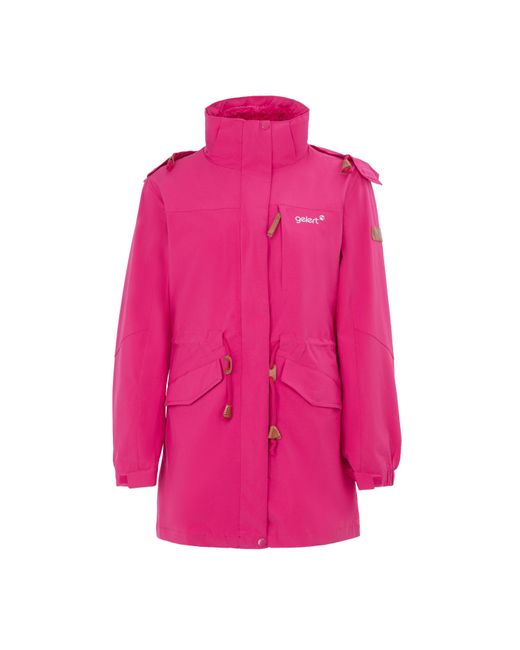 Gelert Pink Wind Resistant Fleece Lined Full Zip Long Sleeve Hoodie
