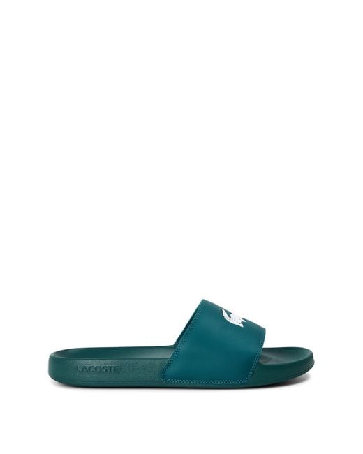Lacoste Green Serve Pool Slides for men