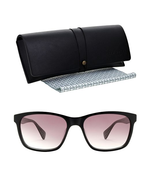 Ted Baker Brown Bak Reef Uv Protection Rectangle Sunglasses for men