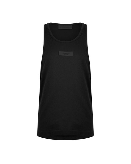 Fear Of God Black Ribbed Tank Top