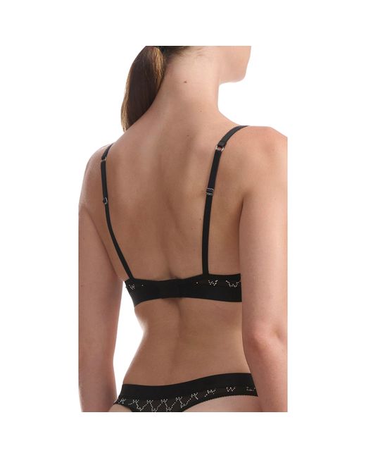 Wolford Black Seamless Non-Wired Scoop Bralette