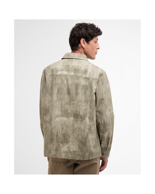 Barbour Green Ross Printed Overshirt for men