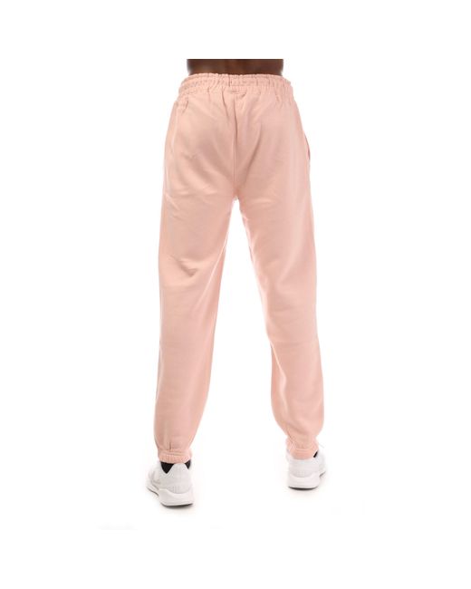Hype Pink Adults Oversized Closed Hem Fleece Joggers