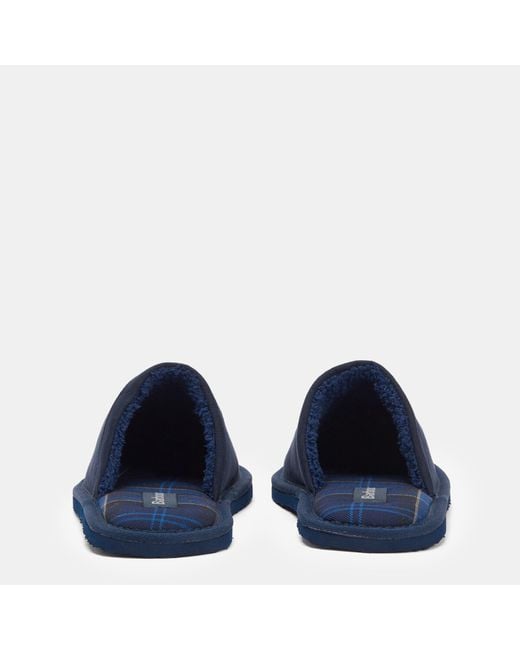 Barbour Blue Everitt Mule Slippers for men