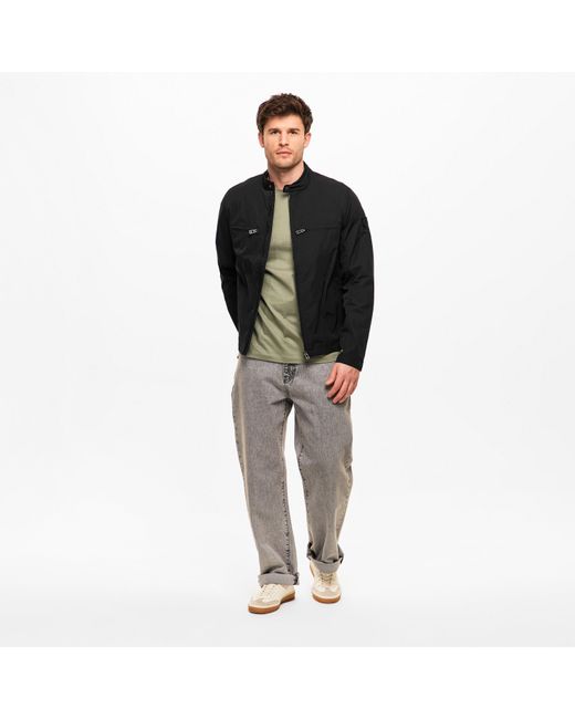 Belstaff Black Bomber Jacket for men