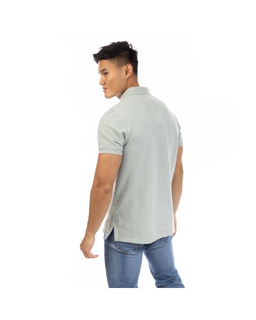 Peter Werth Gray Molton Short Sleeve Polo Shirt for men