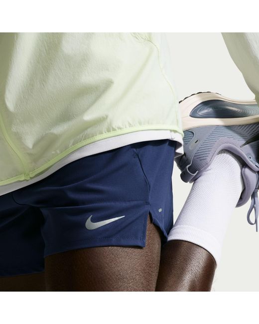 Nike Blue Stride 5In Performance Shorts for men