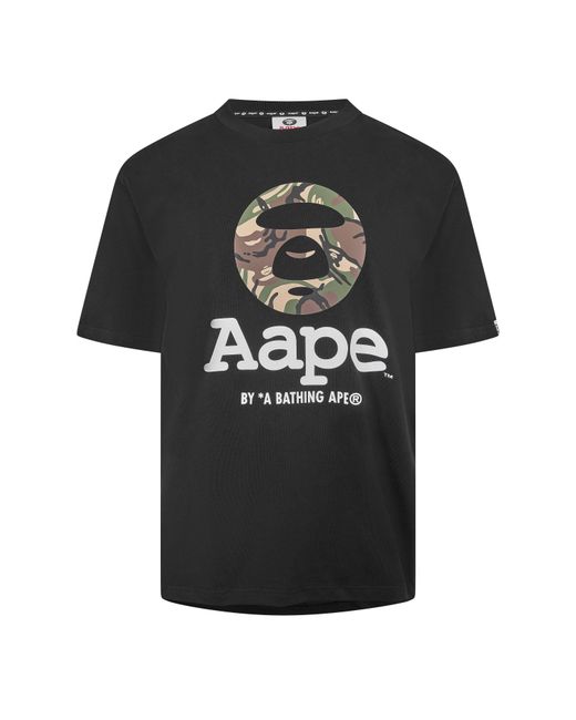 Aape Black T-Shirt for men