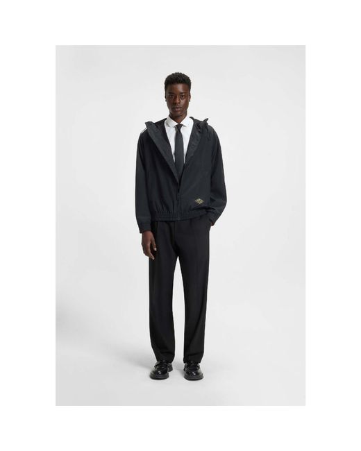 HUGO Black Benji2521 Windbreaker Jacket for men